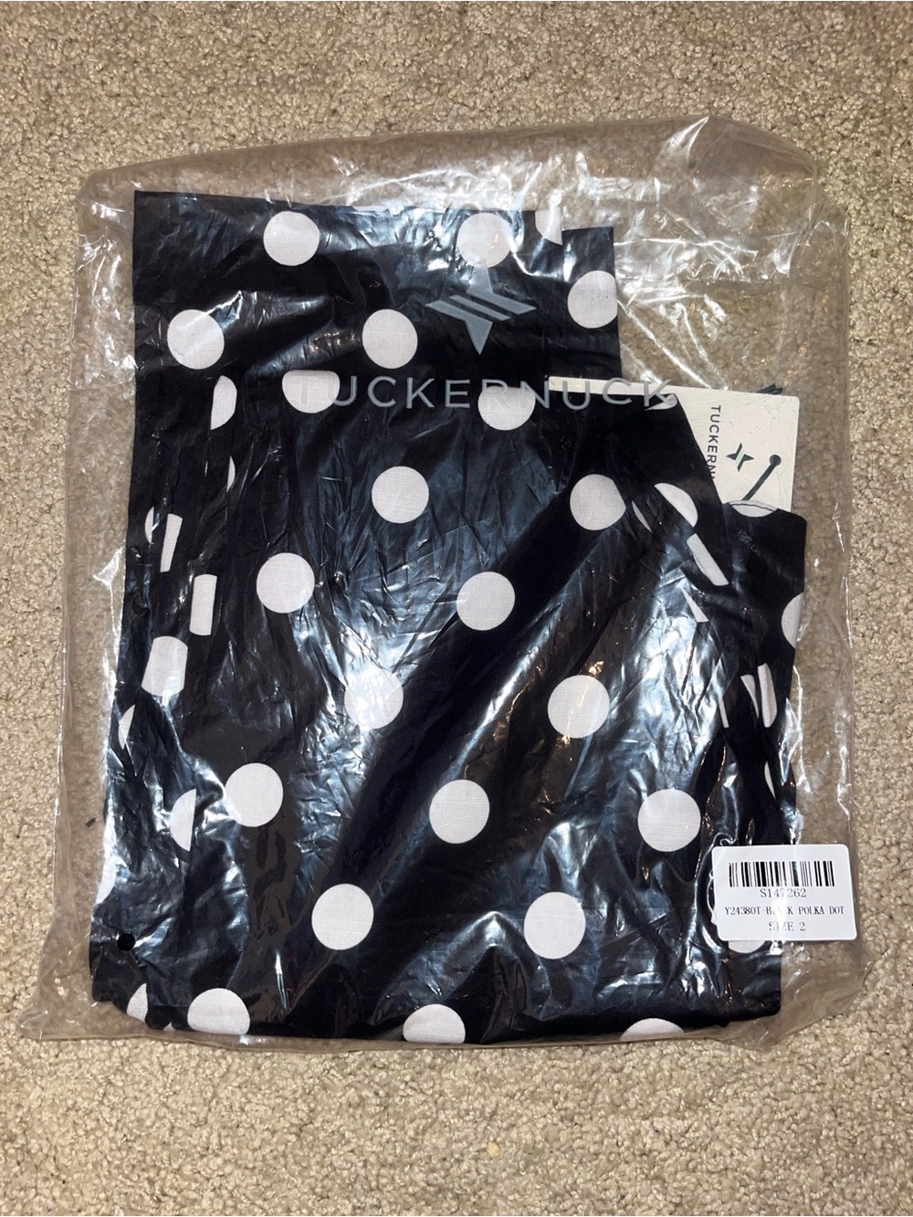 Tuckernuck Black & White Elodie Polka Dot Pants - Picture 2 of 3